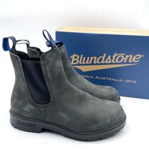 Blundstone 2273 High Top Chelsea Boots Gray Leather Waterproof Sz 10 US Women